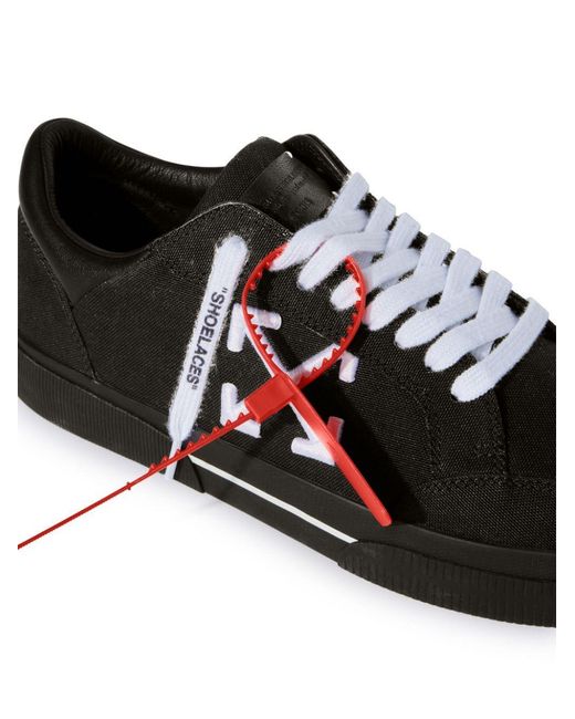 Off-White c/o Virgil Abloh Black Off- Sports Shoes `New Low Vulcanized` for men