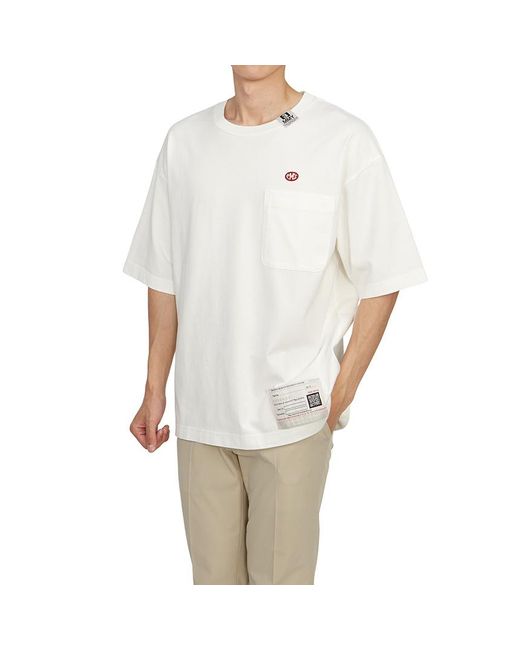 Maison Mihara Yasuhiro White Lo Fi Vision Crewneck T-Shirt for men