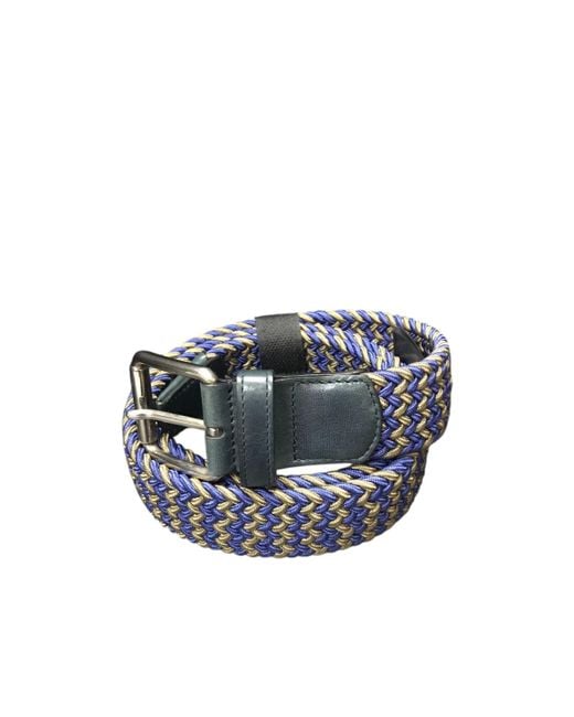 Bally Blue Adjustable Waist Belt for men