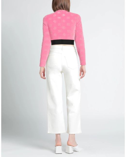Dolce & Gabbana Pink Color Block Printed T-Shirt