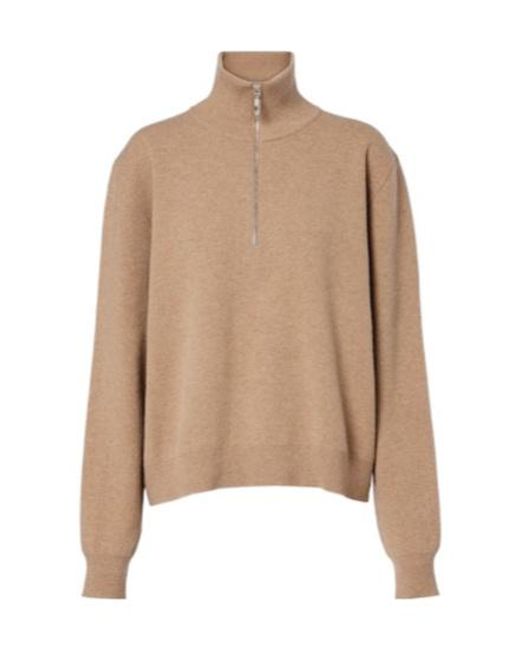 Rohe Natural Wool-Blend Half-Zip Sweater
