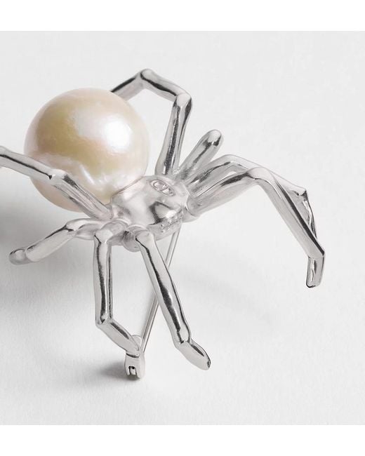 Dior White Spider Brooch for men