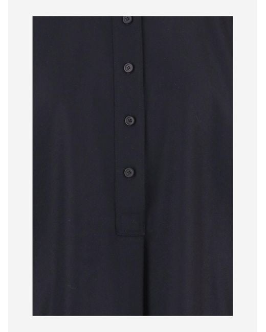 Carven Blue Long-Sleeved Cover-Up