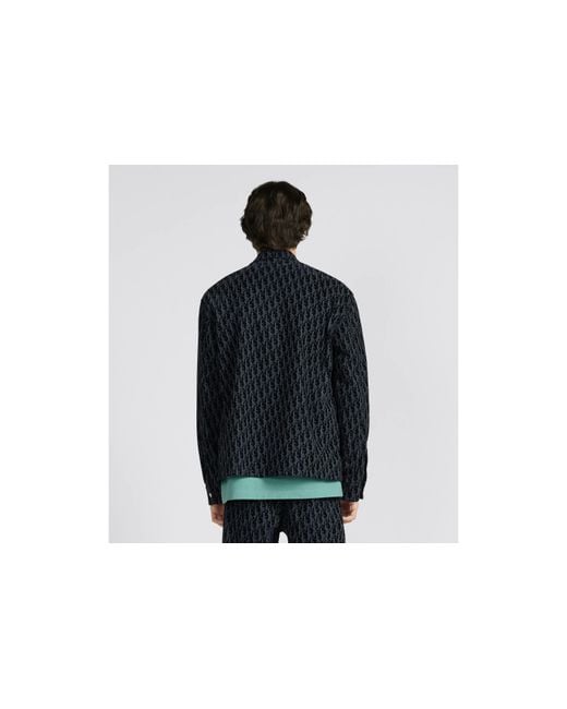 Dior Blue Oblique Overshirt for men