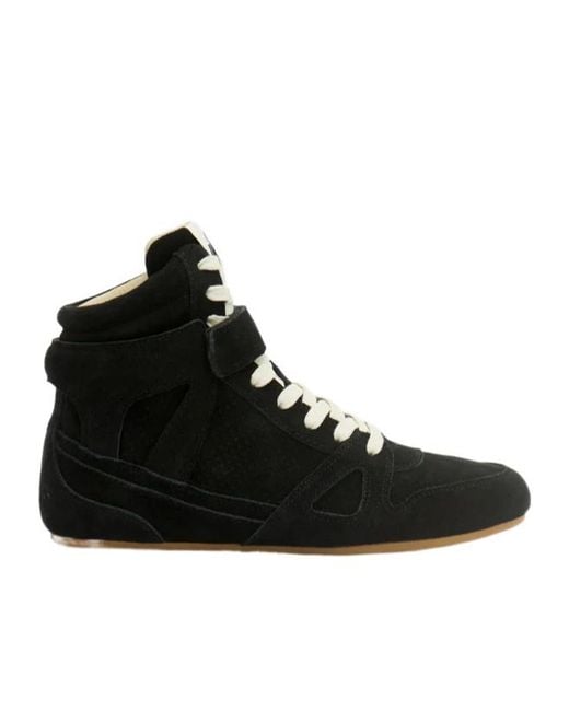 Isabel Marant Black Senny High Sneakers