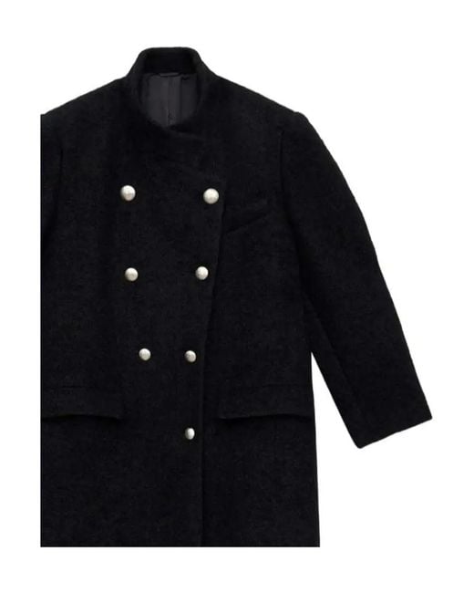 Isabel Marant Black Giusa Coat