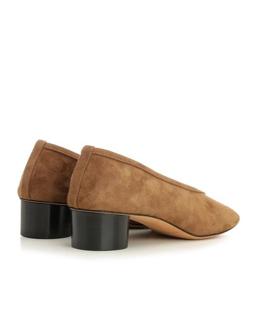 Le Monde Beryl Brown Luna Low Heeled Pumps