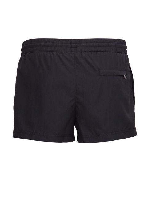 Dolce & Gabbana Blue Logo Patch Swimming Shorts for men