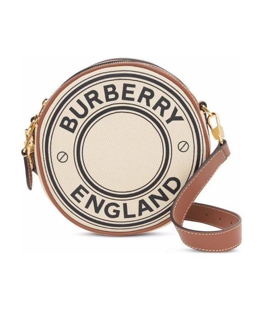 Burberry Metallic Louise Logo Print Shoulder Bag