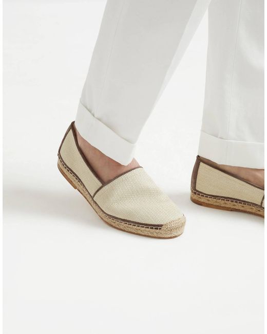 Brunello Cucinelli Natural Piping Espadrilles for men