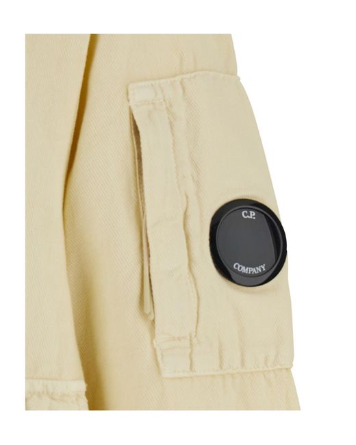 C P Company Natural Lino Utility Jacket for men