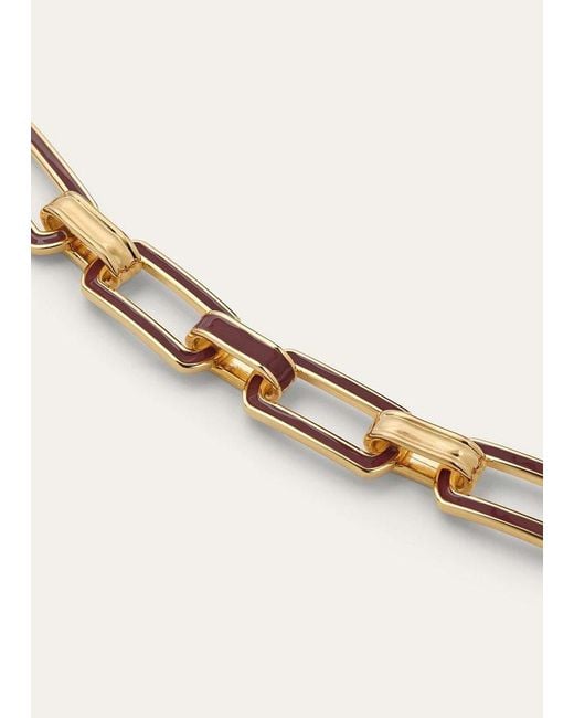 Loro Piana Metallic Link Chain Bracelet