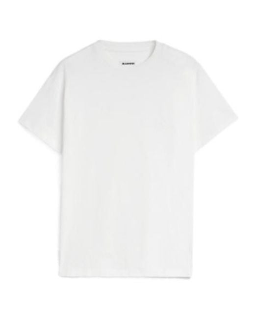 Jil Sander White 3-Pack Short-Sleeved T-Shirt Set for men