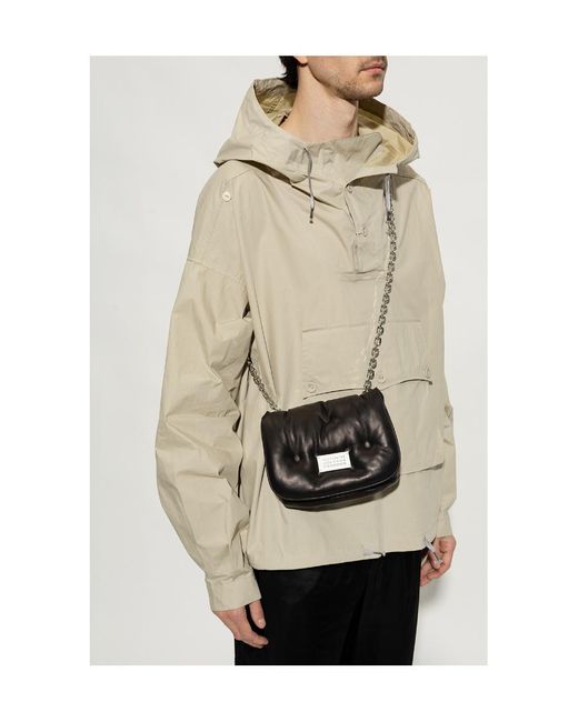 Maison Margiela Black Glam Slam Quilted Messenger Bag for men