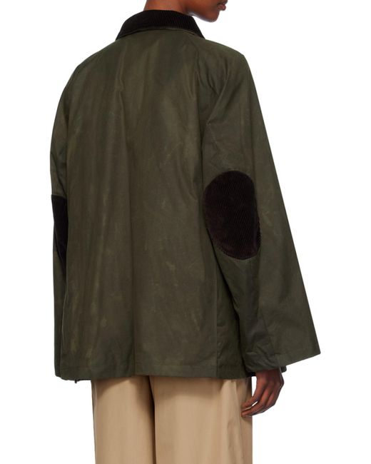 Totême  Green Totême Collared Pocket Detailed Jacket