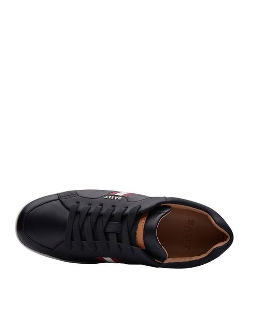 Bally Blue Striped Casual Sports Shoes for men
