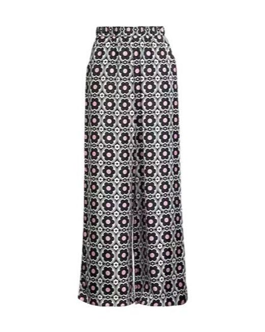 MAX&Co. White Floral Trousers