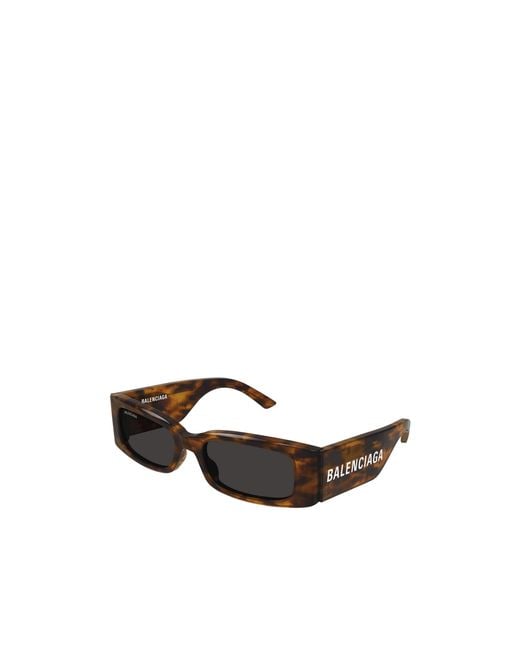 Balenciaga White Eyewear Rectangular Frame Sunglasses