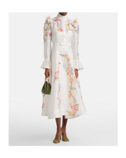 Leo White Selina's Floral Ruffle Dress