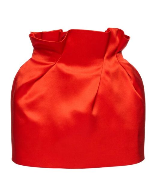Magda Butrym Red High-Waisted Skirt