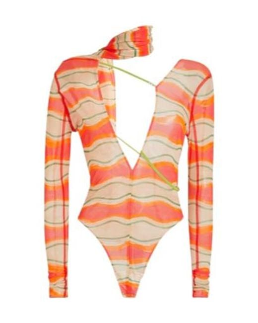 Jacquemus Orange Bodysuits