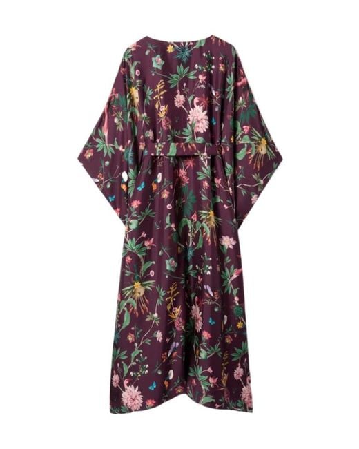 LaDoubleJ Red La Doublej Square Kaftan Silk Dress