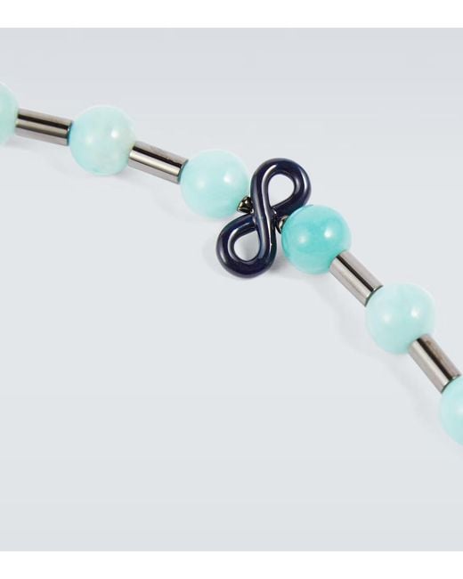 Lanvin Metallic Beaded Bracelet for men
