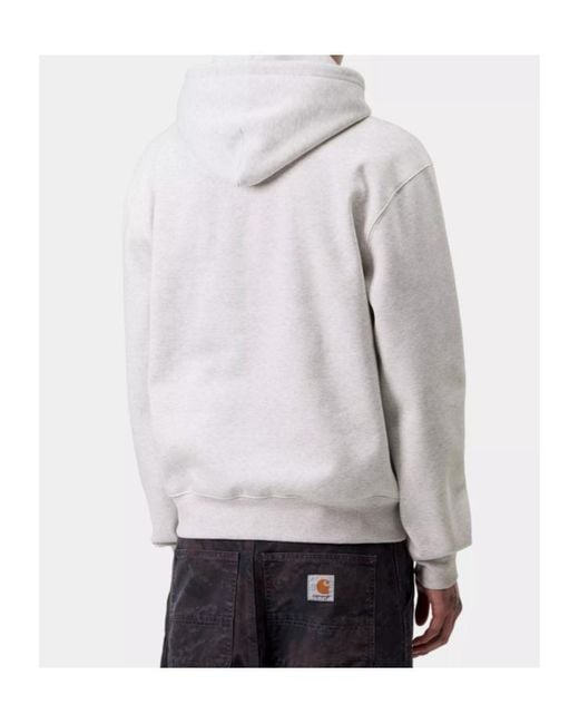 Carhartt White Logo Hoodie for men