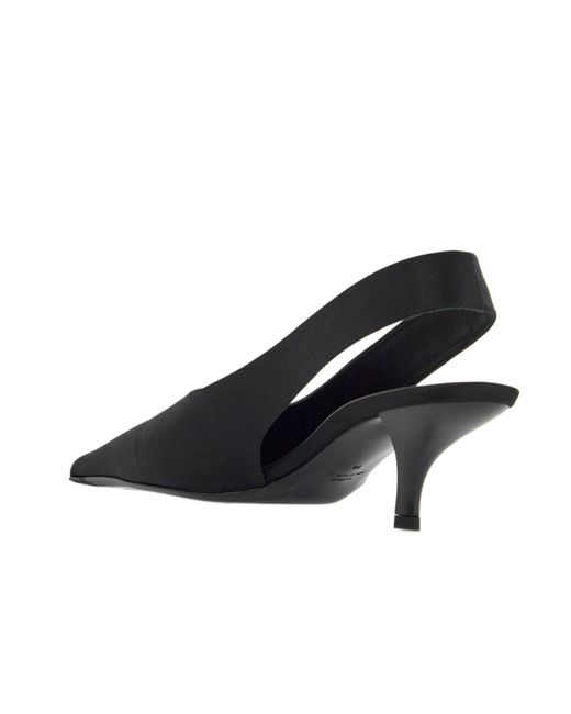 Totême Black Totême Classic Satin Slingbacks
