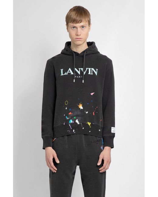 Lanvin Black Logo Sweater for men
