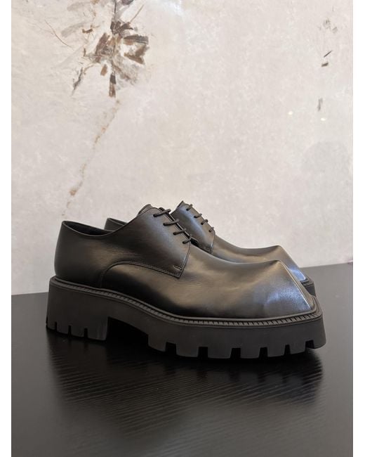 Balenciaga Rhino Derby Shoes in Black for Men | Lyst
