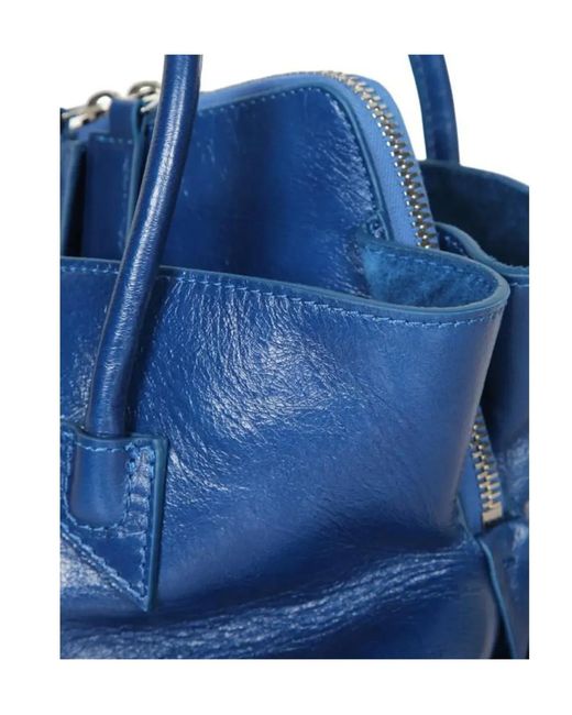 The Attico Blue The Top Handle Shoulder Bag