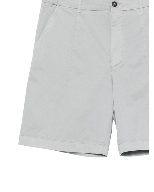 Eleventy Gray Belt Loop Shorts for men