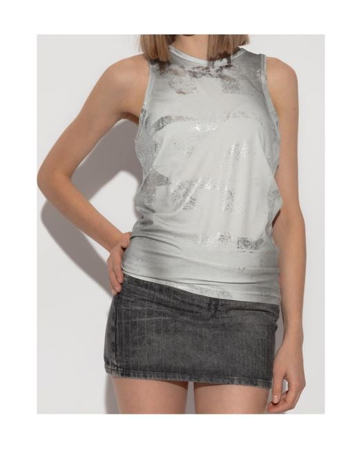 DIESEL Gray T-Anny Tank Top