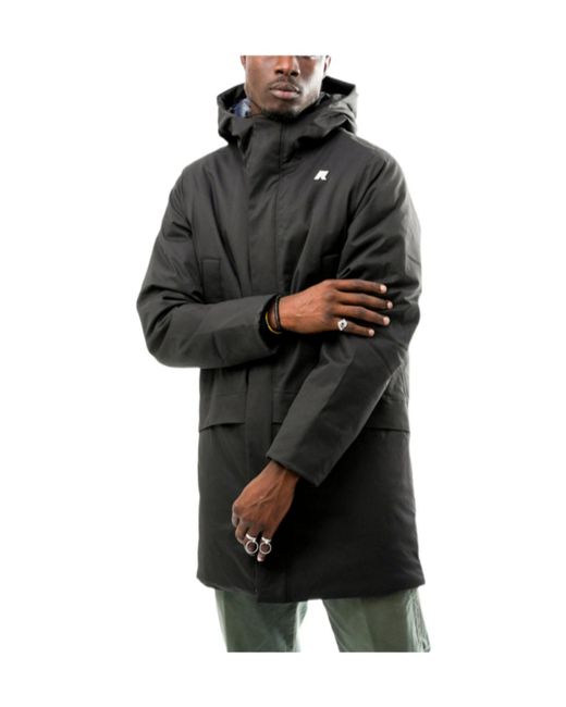 K-Way Blue Jarno Twill Jacket for men