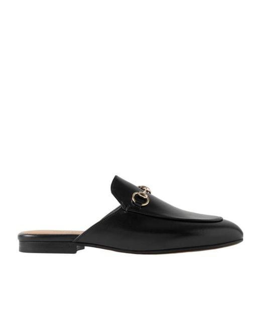 Gucci Black Princetown Slippers