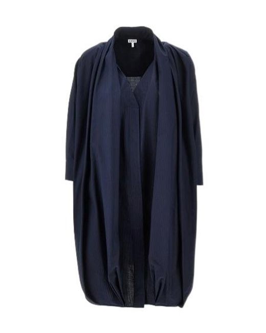 Loewe Blue Draped Dress