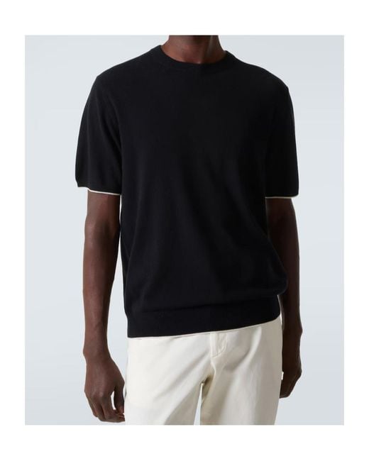 arch4 Black Short-Sleeved Sweater for men