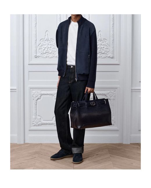 Dior Blue Zipped Jacket for men
