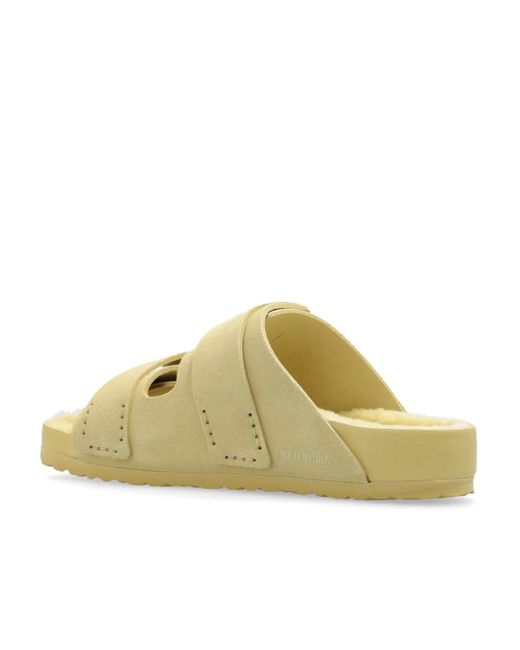 Birkenstock Green X Tekla Uji Suede Sandals
