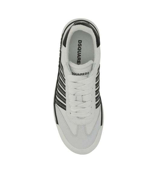 DSquared² Multicolor Striped Round Toe Sneakers