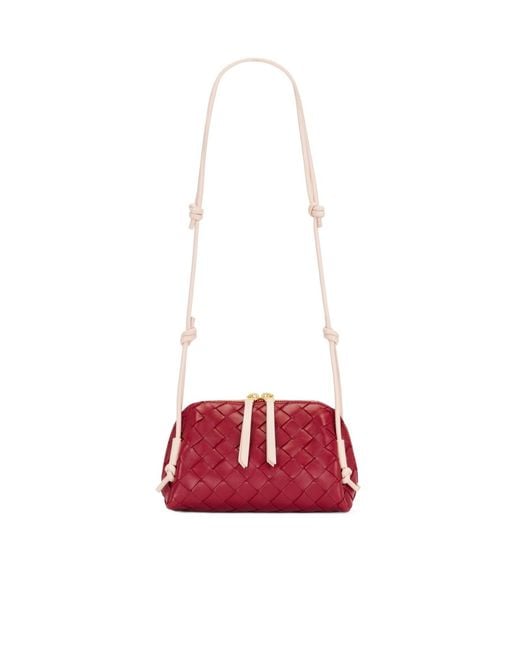 Bottega Veneta Red Concert Shoulder Bag