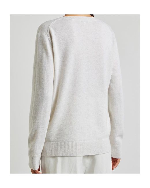 Vince White Weekend Cashmere Jumper