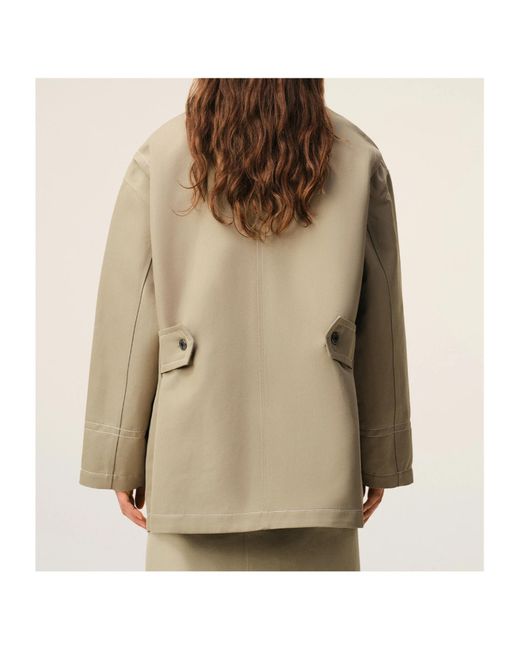 AMI Natural Patch-Pocket Worker Jacket for men