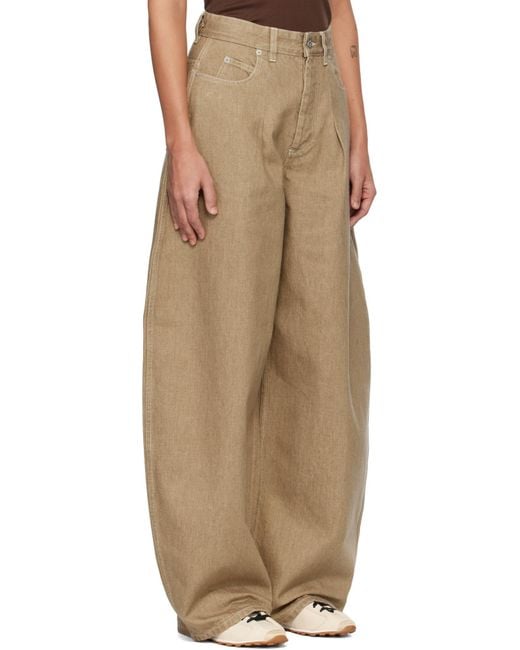 Jacquemus Natural The Ovalo De-Nîmes Denim Jeans