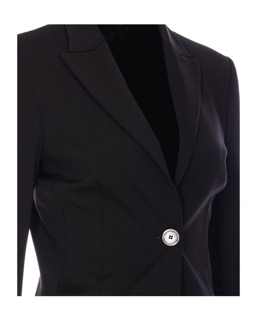Pinko Blue Single-Breasted Blazer