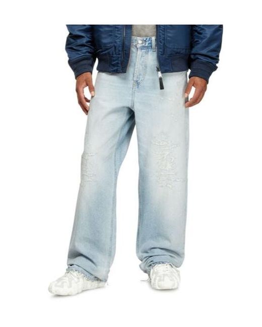 DIESEL Blue 2001 D-Macro Distressed Jeans for men