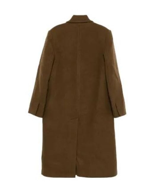 Nanushka Brown Double-Breasted Coat for men