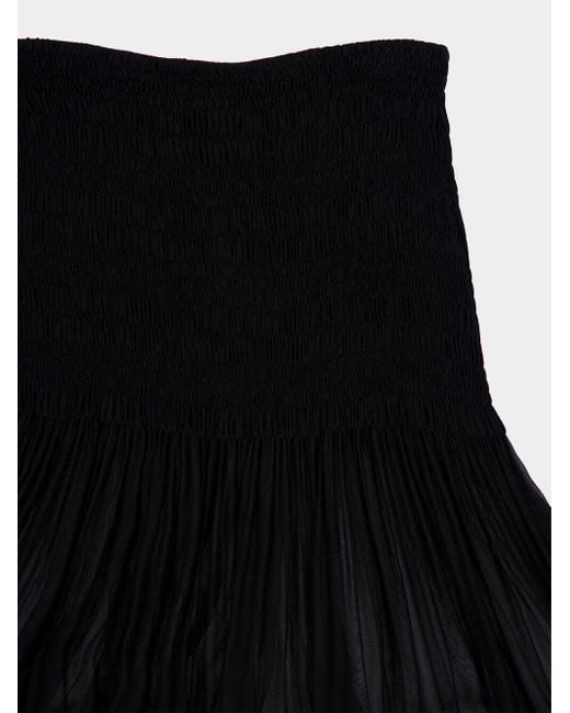 Saint Laurent Black Jupe Ruffled Maxi Skirt