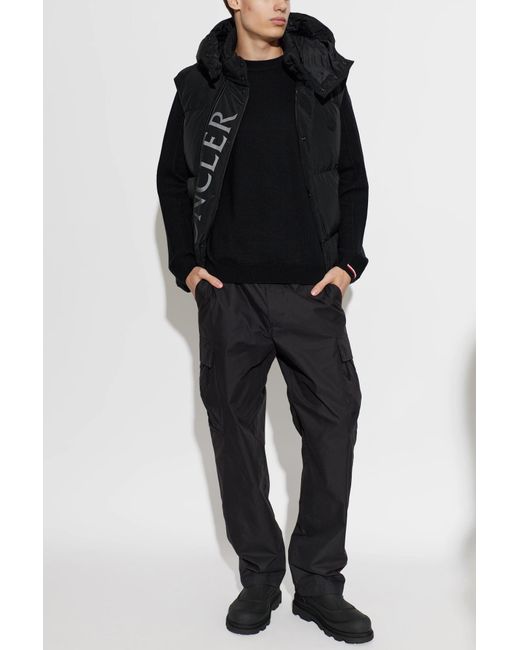 Moncler Black Round-Toe Short Boots for men